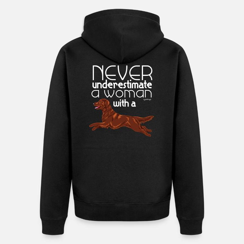 Flattie Underestimate - Veste à capuche bio Premium Unisexe - noir