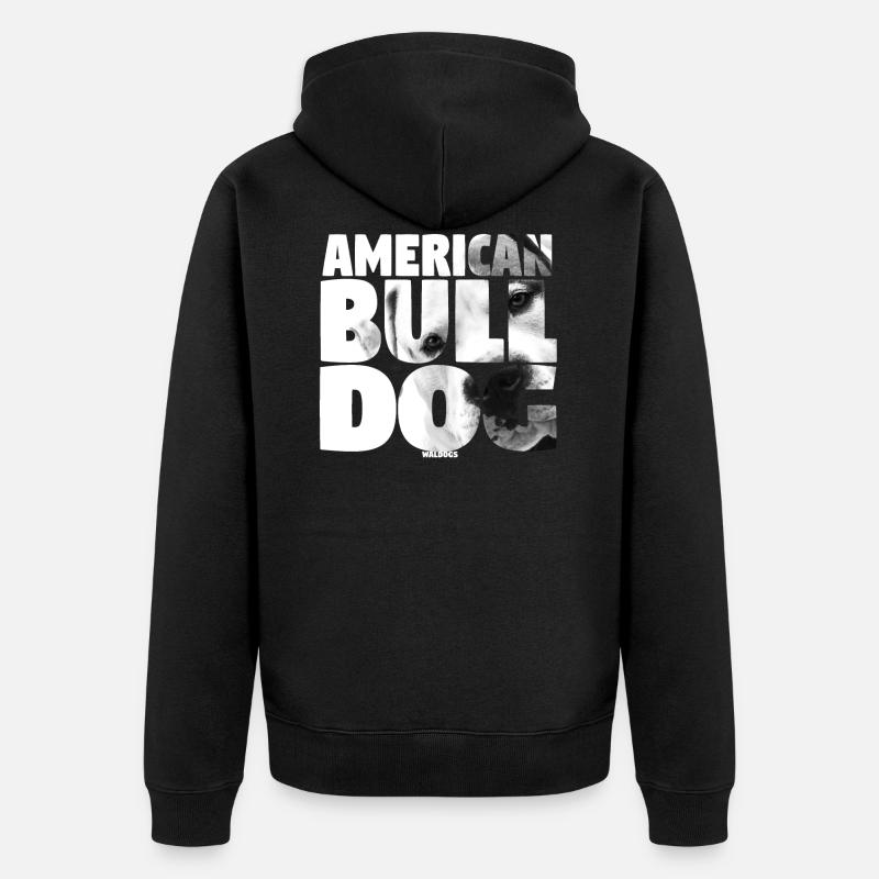 NASSU American Bulldog 2 - Veste à capuche bio Premium Unisexe - noir