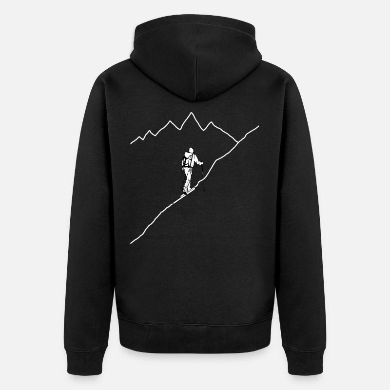 Up Line - Veste à capuche bio Premium Unisexe - noir