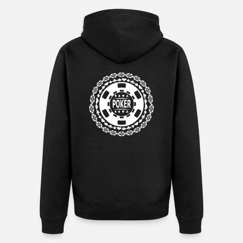 Poker Chip (w) - Veste à capuche bio Premium Unisexe - noir