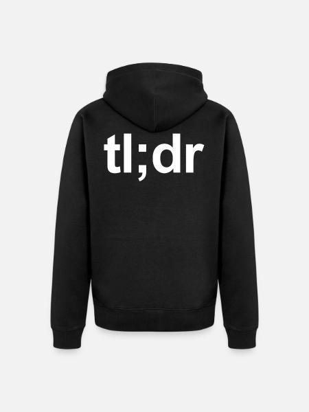 tl; dr - Unisex Premium Organic Zip Hoodie - black