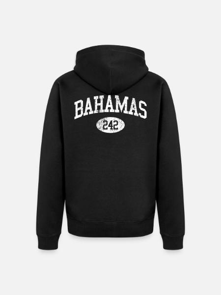 Bahamas - Unisex Premium Organic Zip Hoodie - black