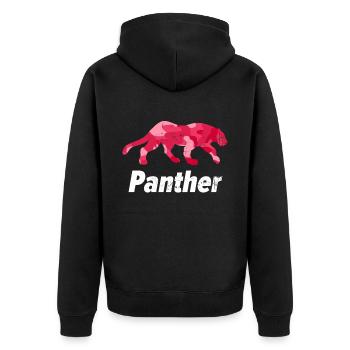 Cadeau de panthère Jaguar de panthère noire - Veste à capuche bio Premium Unisexe - noir - Dos - Nico (187cm)