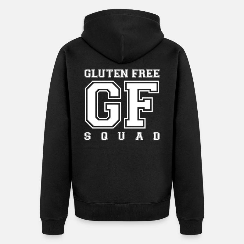 SQUAD SANS GLUTEN (w) - Veste à capuche bio Premium Unisexe - noir