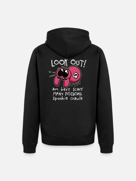 Spookie Crawle - Unisex Premium Organic Zip Hoodie - black
