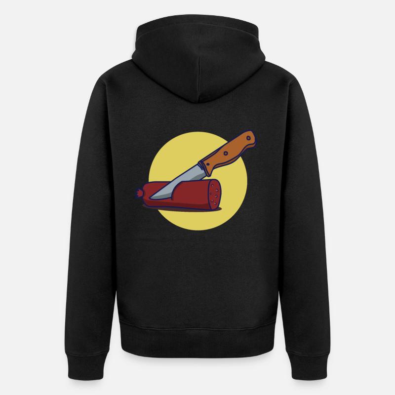 saucisse Bratwurst - Veste à capuche bio Premium Unisexe - noir