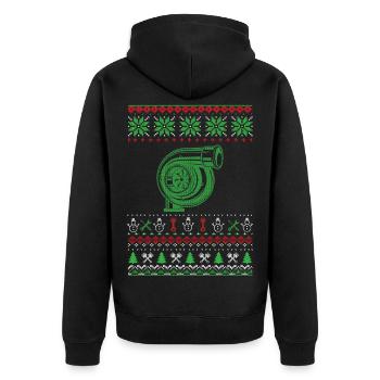 Christmas Ugly Sweater - Veste à capuche bio Premium Unisexe - noir - Dos - Nico (187cm)