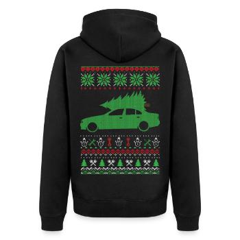 Christmas Ugly Sweater - Veste à capuche bio Premium Unisexe - noir - Dos - Nico (187cm)