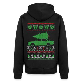 Christmas Ugly Sweater - Veste à capuche bio Premium Unisexe - noir - Dos - Nico (187cm)