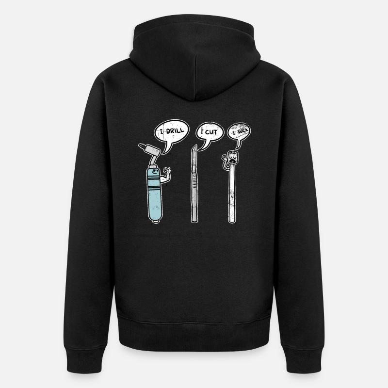 Dentiste dentiste - Veste à capuche bio Premium Unisexe - noir