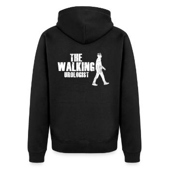 Urologist Urology Student Doctor Gift - Unisex Premium Organic Zip Hoodie - black - Back - Nico (187cm)