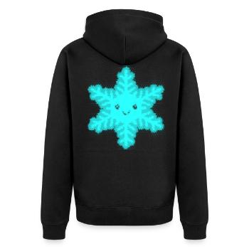 Étoile de Noël Scheeflocke Noël - Veste à capuche bio Premium Unisexe - noir - Dos - Nico (187cm)