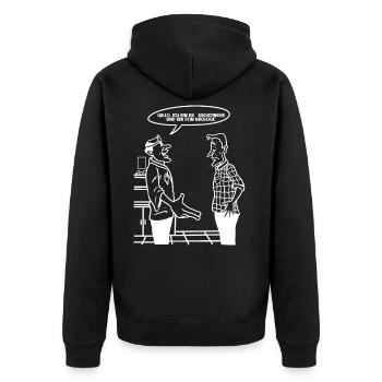 Urologist urology doctor - Unisex Premium Organic Zip Hoodie - black - Back - Nico (187cm)