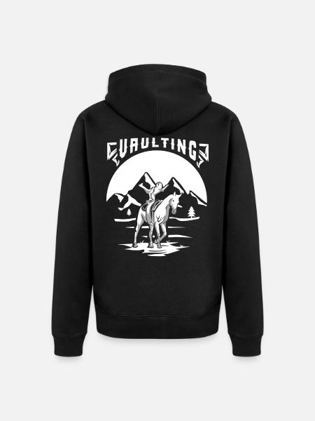 Equestrian vaulting gift - Unisex Premium Organic Zip Hoodie - black