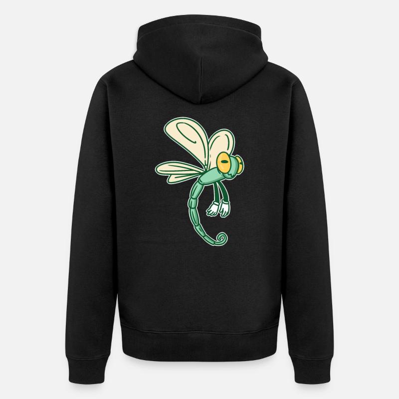 Libelle BD Insekt Petit-Libelle Cadeau - Veste à capuche bio Premium Unisexe - noir