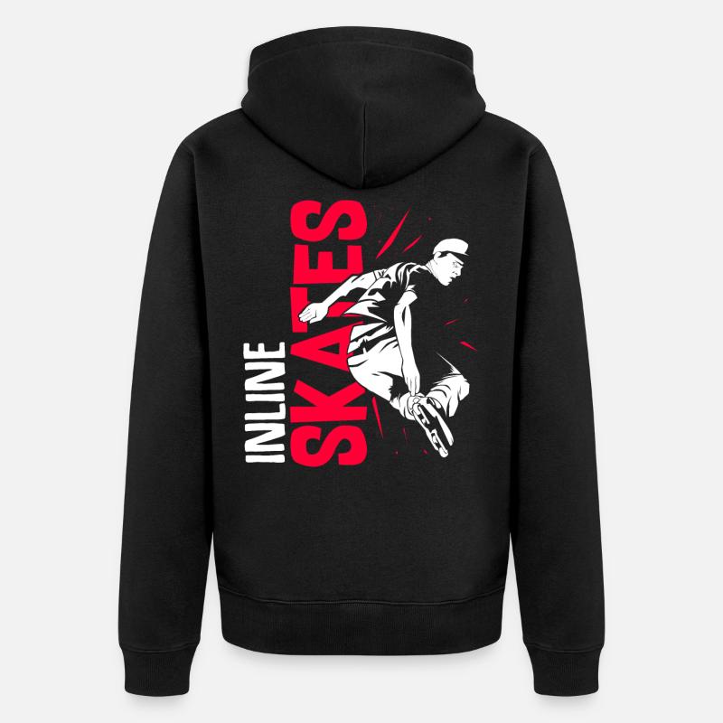 Patins à roulettes - Veste à capuche bio Premium Unisexe - noir