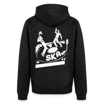 Genre de musique ska - Veste à capuche bio Premium Unisexe - noir - Dos - Nico (187cm)