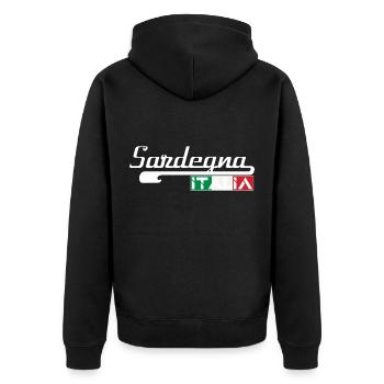 SARDEGNA ITALIA (w) - Veste à capuche bio Premium Unisexe - noir - Dos - Nico (187cm)