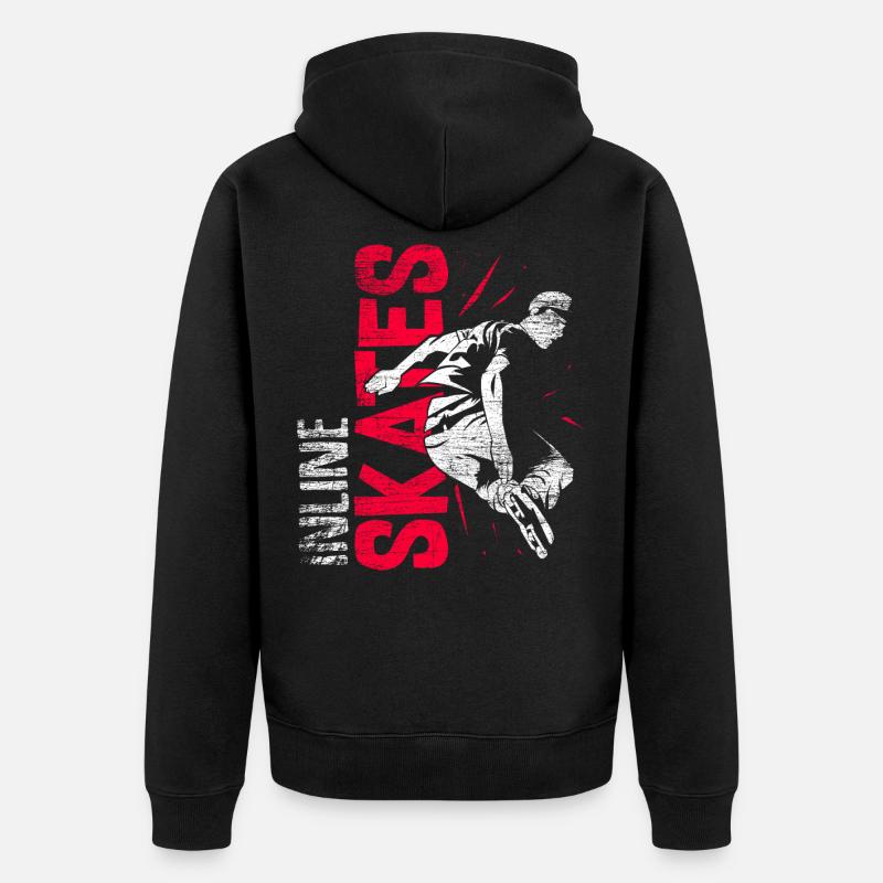 Patins à roulettes - Veste à capuche bio Premium Unisexe - noir