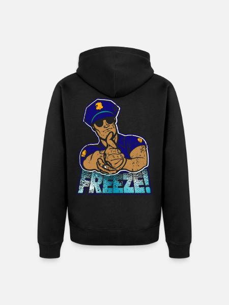 Polizei - Unisex Premium Bio Zip Hoodie - Schwarz