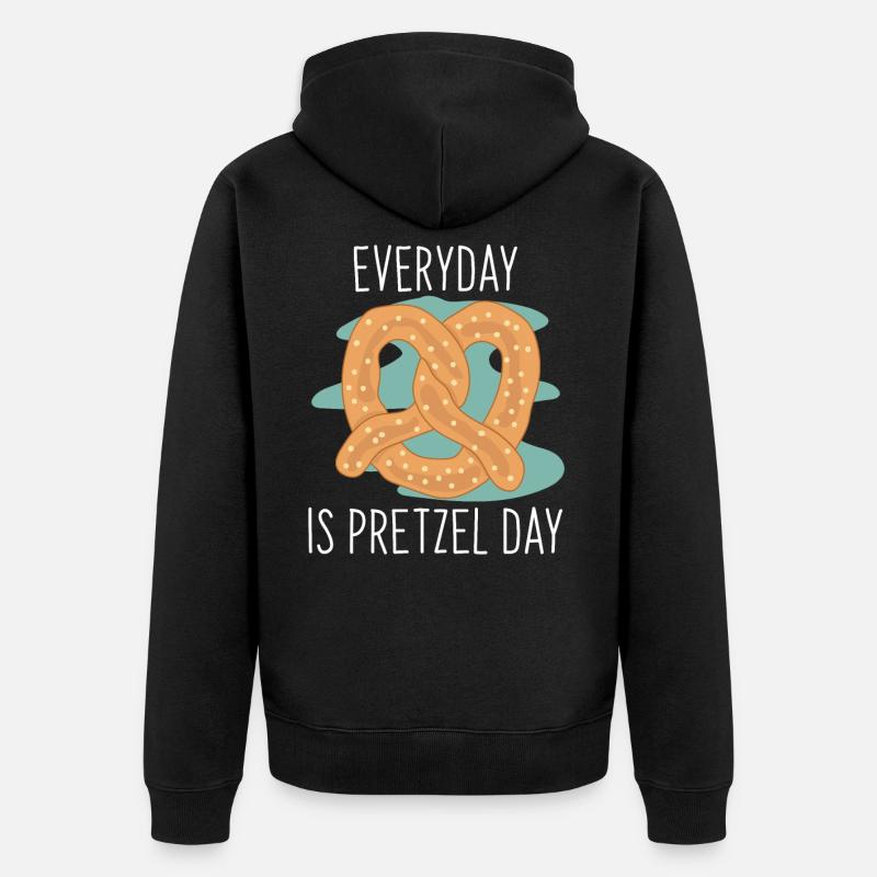 Bretzel chocolat cadeau - Veste à capuche bio Premium Unisexe - noir