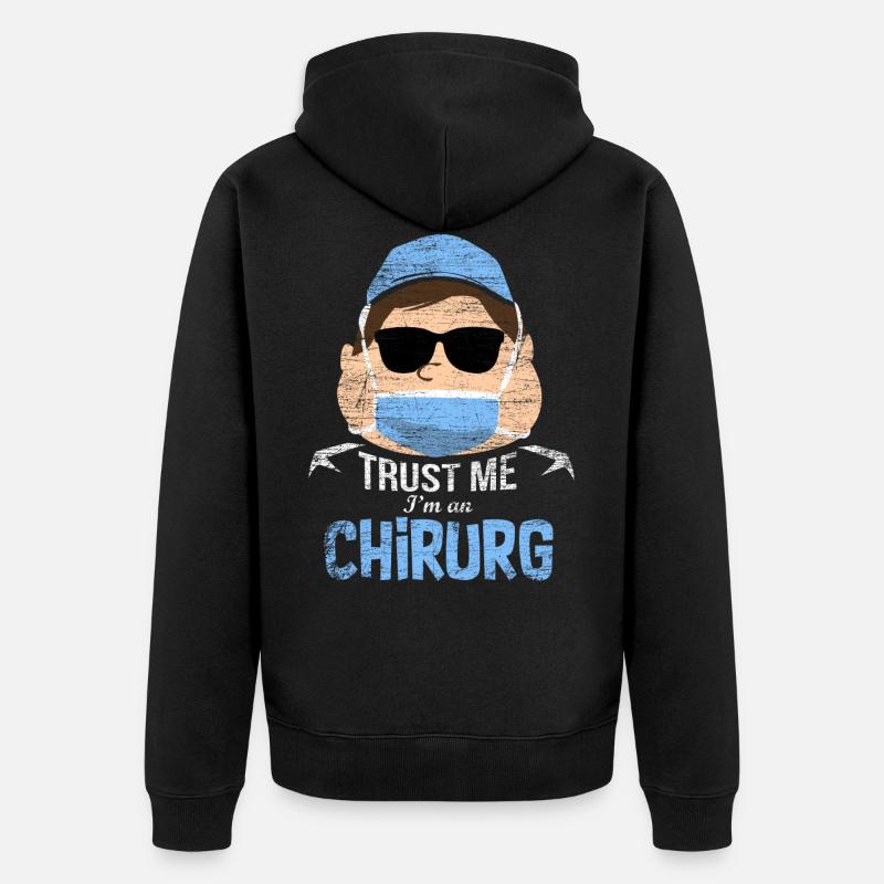 Cadeau chirurgien - Veste à capuche bio Premium Unisexe - noir