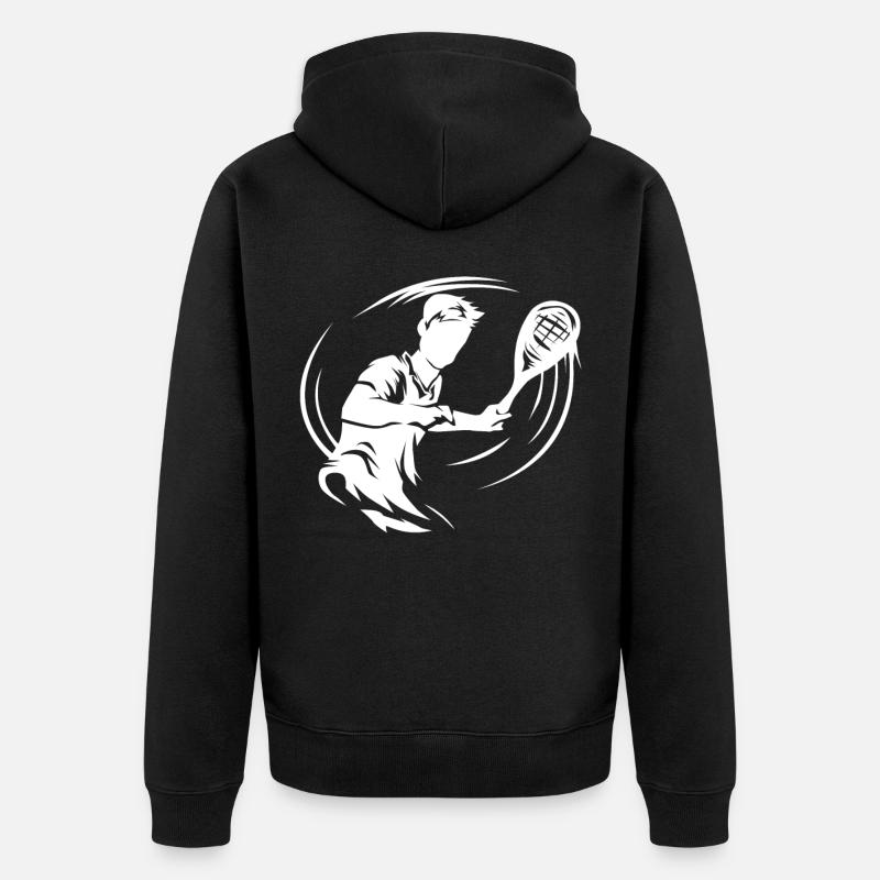 Speedminton - Unisex Premium Bio Zip Hoodie - Schwarz