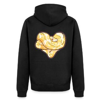 Coeur de python - Veste à capuche bio Premium Unisexe - noir - Dos - Nico (187cm)