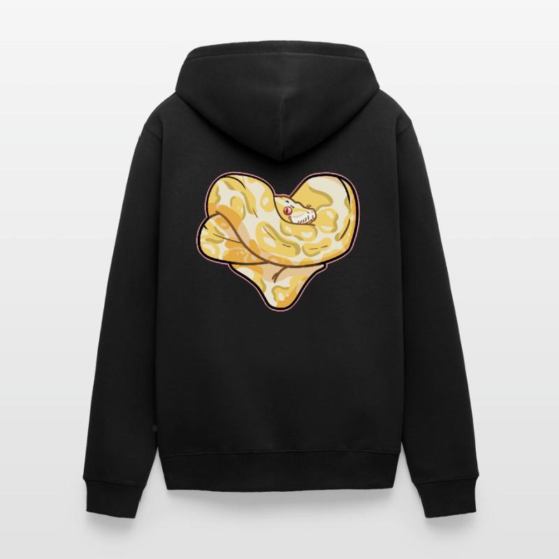 Coeur de python Veste à capuche bio Premium Unisexe