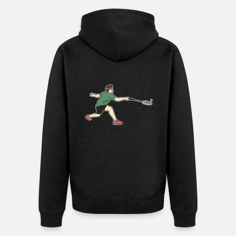 Speedminton - Unisex Premium Bio Zip Hoodie - Schwarz