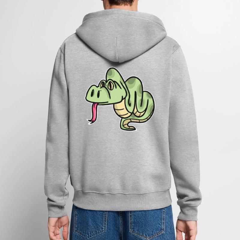 Python Unisex Premium Bio Zip Hoodie