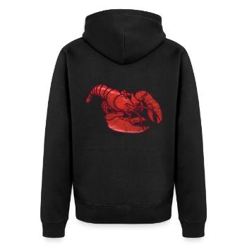 Homard aux fruits de mer - Veste à capuche bio Premium Unisexe - noir - Dos - Nico (187cm)