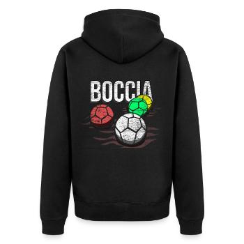 boccia - Veste à capuche bio Premium Unisexe - noir - Dos - Nico (187cm)