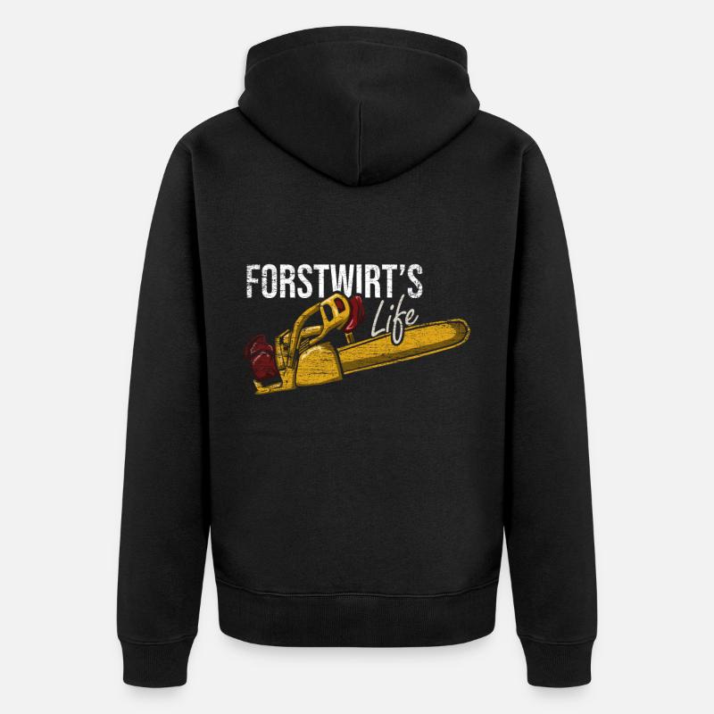 sylviculture - Veste à capuche bio Premium Unisexe - noir