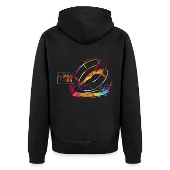 Gymnastique Turner Gift - Veste à capuche bio Premium Unisexe - noir - Dos - Nico (187cm)