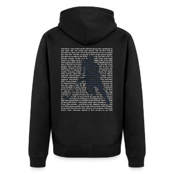 Floorball - Veste à capuche bio Premium Unisexe - noir - Dos - Nico (187cm)
