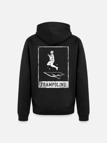 trampoline - Veste à capuche bio Premium Unisexe - noir
