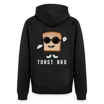 Pain grillé - Veste à capuche bio Premium Unisexe - noir - Dos - Nico (187cm)