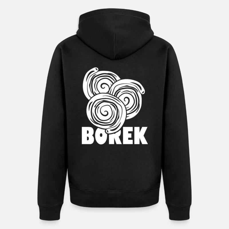 Borek - Unisex Premium Bio Zip Hoodie - Schwarz