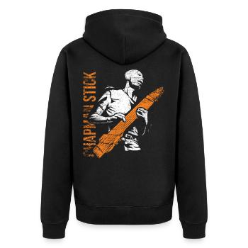 Chapman Stick Cadeau - Veste à capuche bio Premium Unisexe - noir - Dos - Nico (187cm)