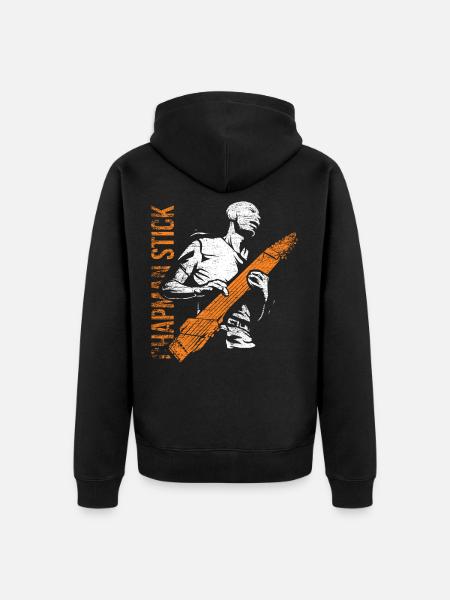 Chapman stick gift - Unisex Premium Organic Zip Hoodie - black