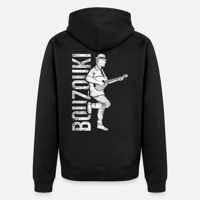 Cadeau Bouzouki - Veste à capuche bio Premium Unisexe - noir