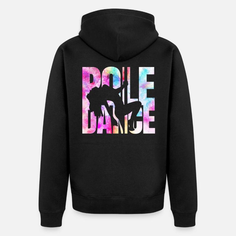 Poledance Tanzen - Unisex Premium Bio Zip Hoodie - Schwarz