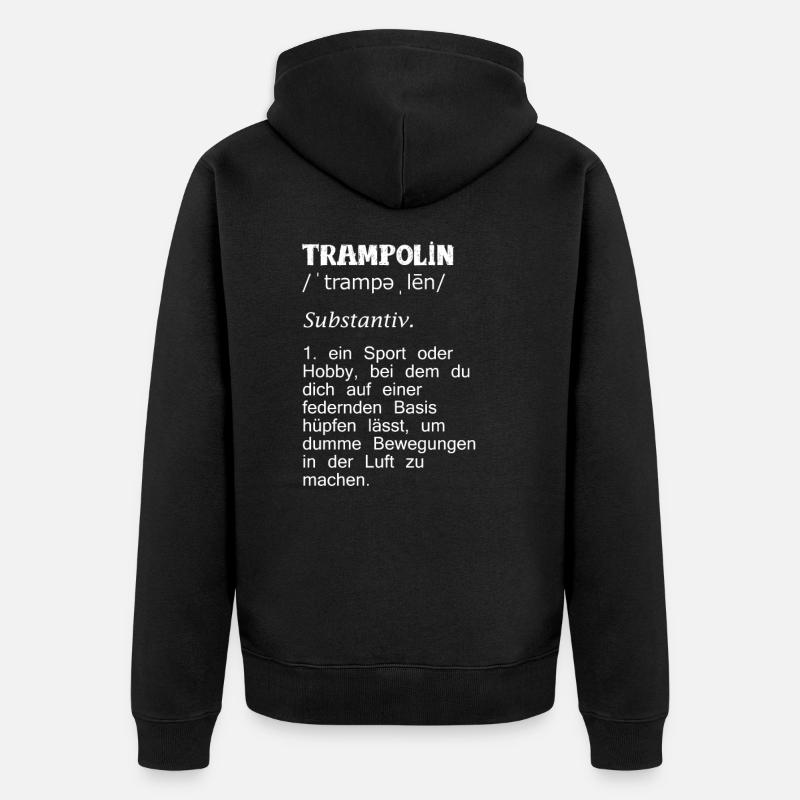 trampoline - Veste à capuche bio Premium Unisexe - noir