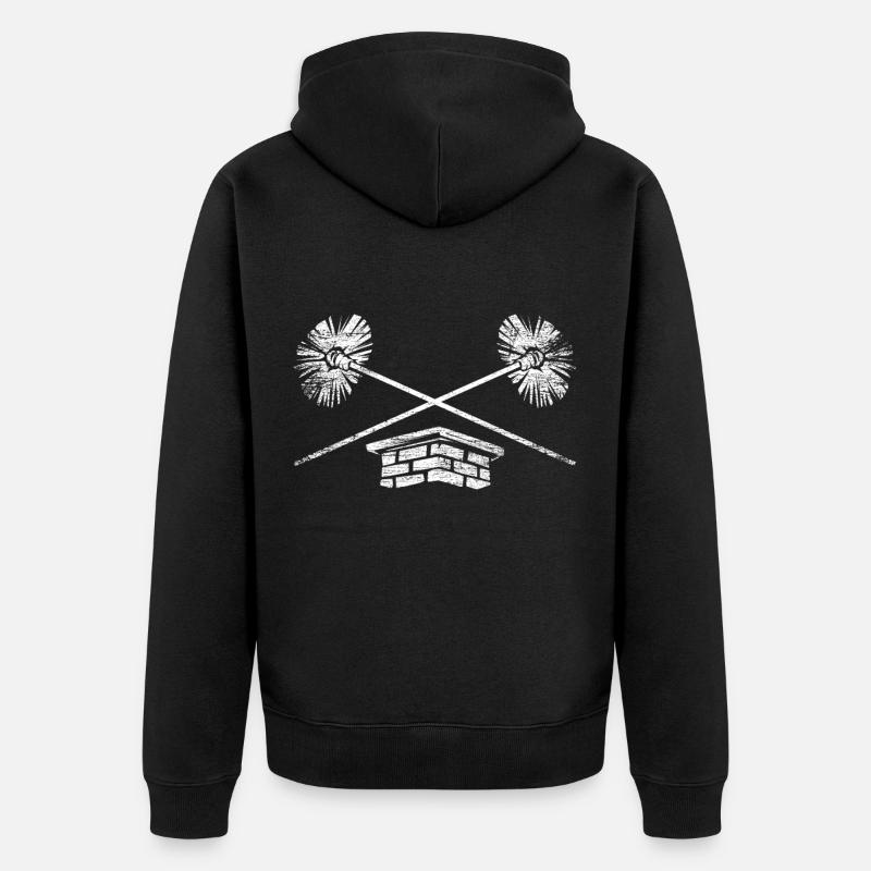 Schornsteinfeger Geschenk - Unisex Premium Bio Zip Hoodie - Schwarz
