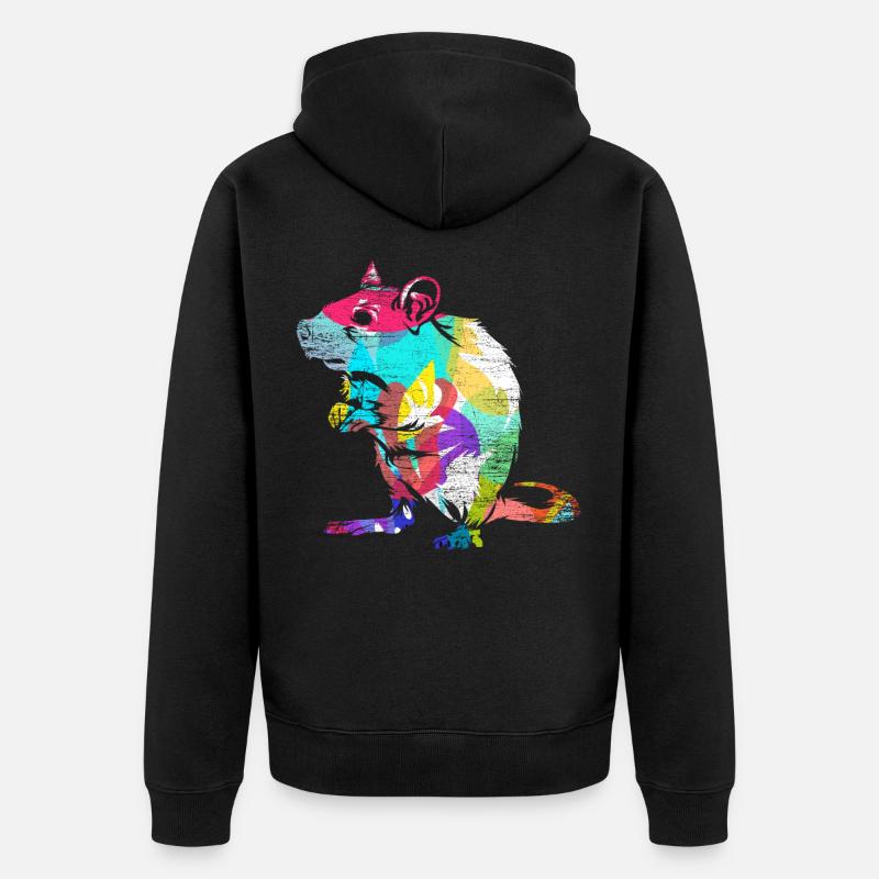 Cadeau de rat - Veste à capuche bio Premium Unisexe - noir