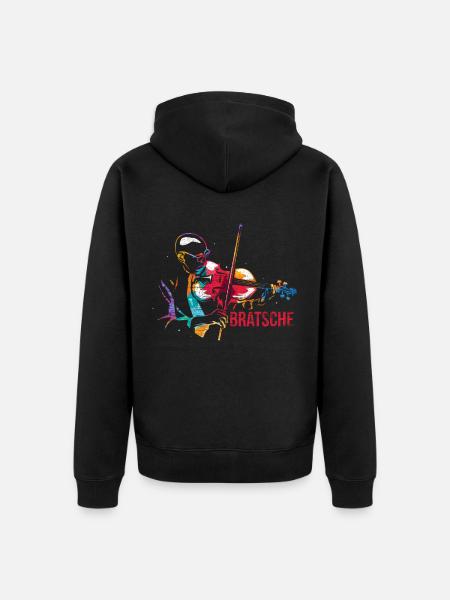 Viola Gift - Unisex Premium Organic Zip Hoodie - black