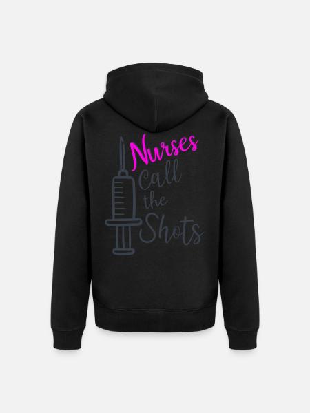 Nurse funny shirt - Unisex Premium Organic Zip Hoodie - black