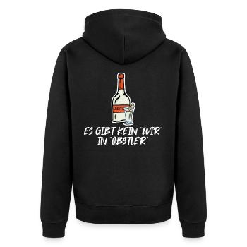 schnaps - Veste à capuche bio Premium Unisexe - noir - Dos - Nico (187cm)