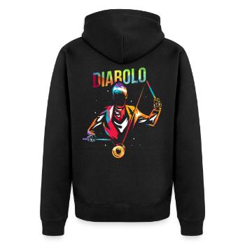 Diablo Yoyo - Veste à capuche bio Premium Unisexe - noir - Dos - Nico (187cm)